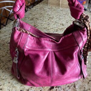 B Makowsky Buttery Leather in Plum